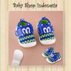 sepatu citcit mickey biru  large